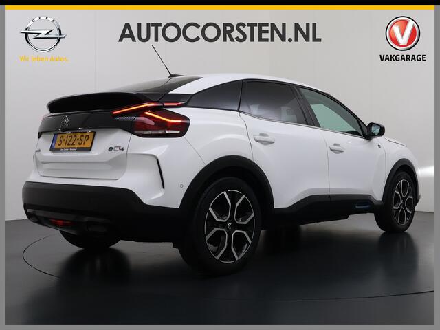 Citroen ë-C4 Shine Pack Business 50kWh Warmtepomp Leder+Verwarmd Head-Up SOH 95% Adap.Cruise 3D-Navi 360°Camera Apple Carplay Android Auto Ecc HiFi-audio Pdc Stuurverwarming Keyless Lane Assist Privacy Glas Led Lmv DAB Regen-Lichtsensor 1e Eigenaar Origineel Nederland