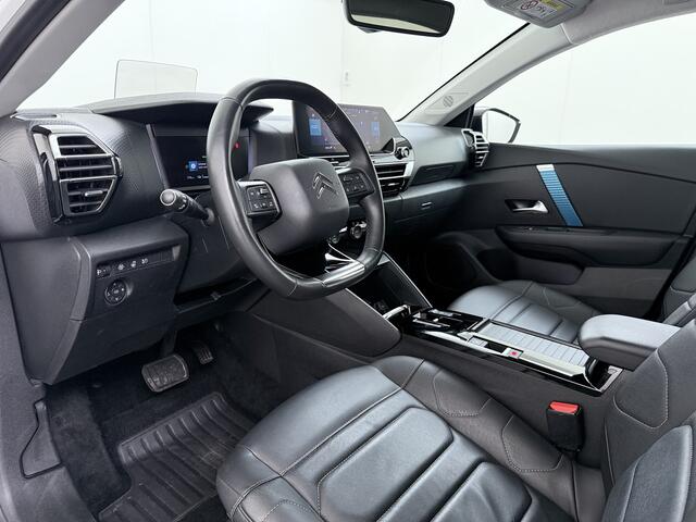Citroen ë-C4 Shine Pack Business 50kWh Warmtepomp Leder+Verwarmd Head-Up SOH 95% Adap.Cruise 3D-Navi 360°Camera Apple Carplay Android Auto Ecc HiFi-audio Pdc Stuurverwarming Keyless Lane Assist Privacy Glas Led Lmv DAB Regen-Lichtsensor 1e Eigenaar Origineel Nederland