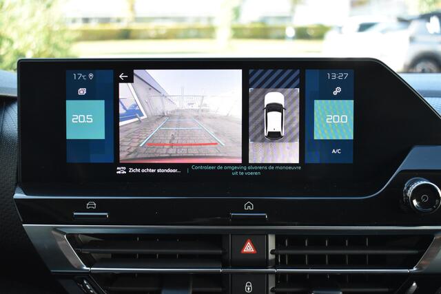 Citroen ë-C4 Shine 50 kWh | SOH 91% | Navigatie | Airconditioning ECC | Apple Carplay & Android Auto | Camera | Drive assist | Stoelverwarming | Keyless | Leder / stof | Head Up Display | Dodehoek Detectie | Parkeersensoren voor en achter | Lichtmetaal | Zeer Compleet