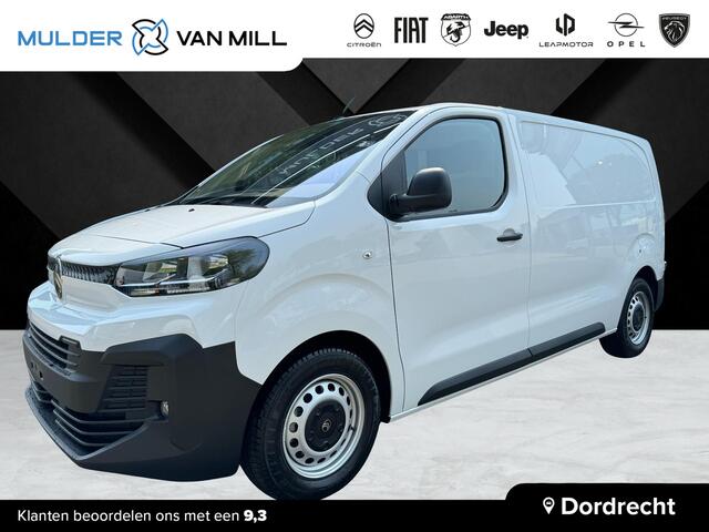 Citroen ë-Jumpy L2 75 kWh 136pk AUTOMAAT | 354 km WLTP | Airco | Cruise control | Bluetooth radio | Audiobediening stuurwiel | Parkeersensoren achter | Bestuurdersstoel comfort | Bank voorpassagiers | Tussenwand comfort met raam | e-PTO 400 | Laadkabel 3f. 11 kW | Reser