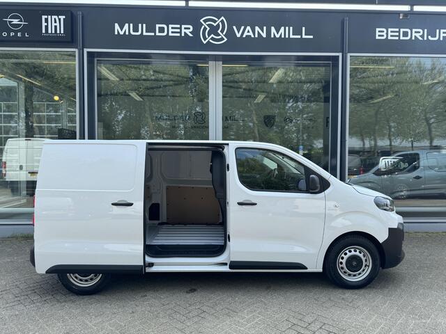 Citroen ë-Jumpy L2 75 kWh 136pk AUTOMAAT | 354 km WLTP | Airco | Cruise control | Bluetooth radio | Audiobediening stuurwiel | Parkeersensoren achter | Bestuurdersstoel comfort | Bank voorpassagiers | Tussenwand comfort met raam | e-PTO 400 | Laadkabel 3f. 11 kW | Reser