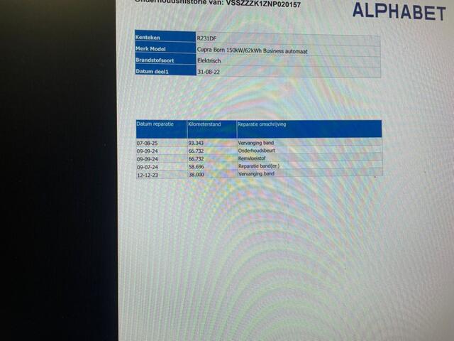 Cupra Born Business 62 kWh - Carplay, Camera, Stoel/Stuur verwarm.