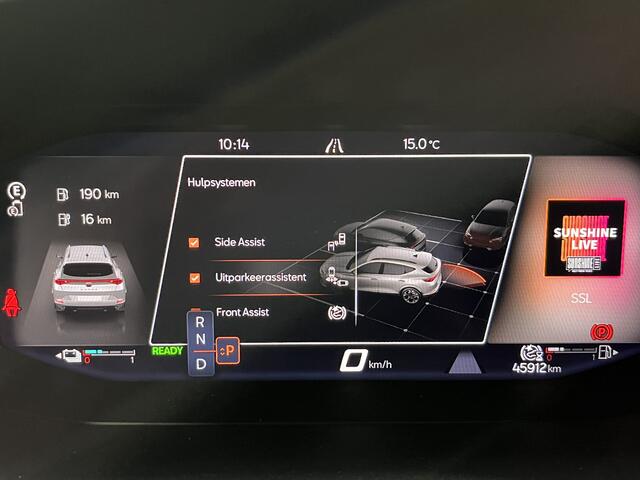 Cupra Formentor 1.4 e-Hybrid VZ Performance / AUTOMAAT/ 245 PK/ PANO/ PARK. SENSOREN/ DODE HOEK/ DCC/ KEYLESS/ STOEL-STUURVERWARM./ TRAVEL ASSIST/ ADAPT. CRUISE/ FULL LINK/ NAVI/ CLIMA/ DAB/ 19" LMV