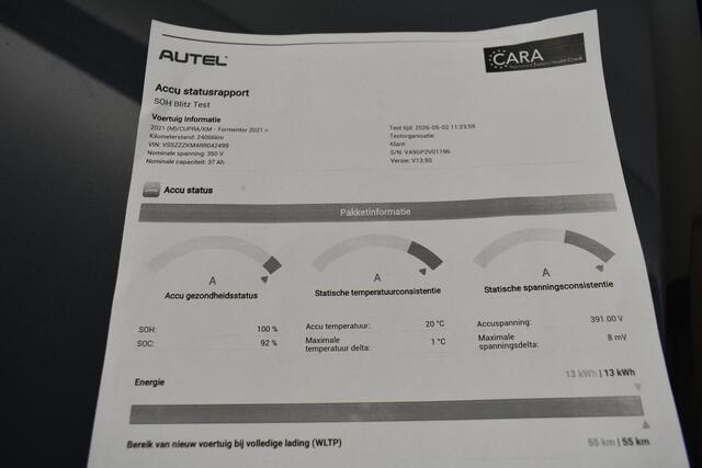Cupra Formentor 1.4 e-Hybrid VZ Copper Edition 100% SOH El Trekh+aKlep 360º Cam Pano Vol Leder mem Seat Copper Edition