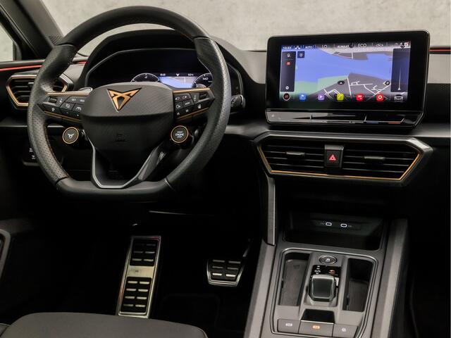 Cupra Leon 1.4 e-Hybrid VZ Adrenaline 245Pk Automaat (SCHUIFDAK, APPLE CARPLAY, GROOT NAVI, MEMORY SEATS, STUUR/STOELVERWARMING, KUIPSTOELEN, CAMERA, ADAPTIVE CRUISE, SFEERVERLICHTING, NIEUWSTAAT)