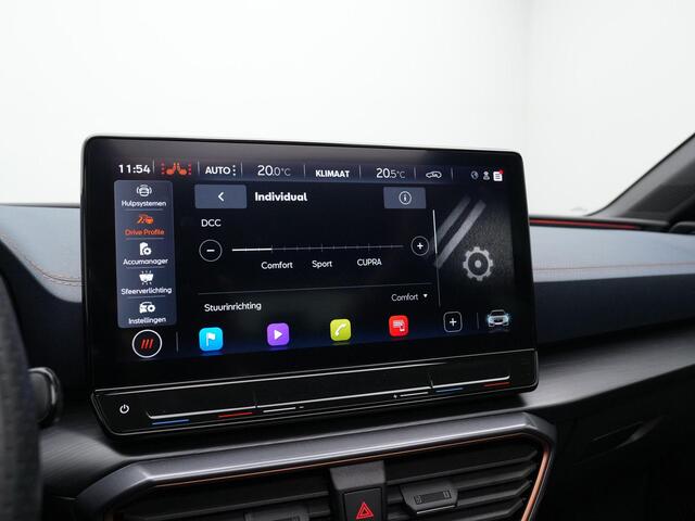 Cupra Leon Sportstourer 1.4 e-Hybrid 245 pk VZ | Panoramadak | Lederen Sabelt kuipstoelen | Adaptief sportonderstel | Achteruitrijcamera | Stuur-/stoelverwarming