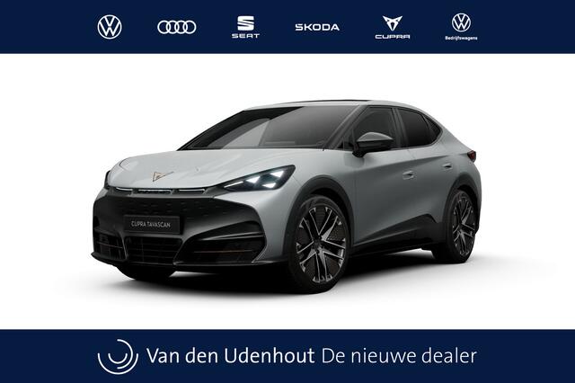 Cupra Tavascan 77kWh Elektromotor 340 1AT VZ Extreme | CUP-kuipstoelen vóór, Nappa leder Enceladus Grey | Digitaal instrumentenpaneel (Virtual Cockpit) | Draadloze Apple CarPlay(TM), Android Auto(TM)