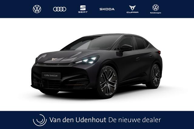 Cupra Tavascan 77kWh Elektromotor 340 1AT VZ Extreme | CUP-kuipstoelen vóór, Nappa leder Enceladus Grey | Digitaal instrumentenpaneel (Virtual Cockpit) | Draadloze Apple CarPlay(TM), Android Auto(TM)
