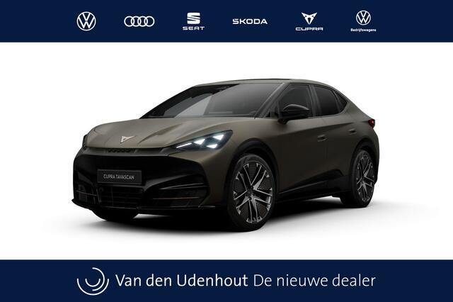 Cupra Tavascan 77kWh Elektromotor 340 1AT VZ Extreme | CUP-kuipstoelen vóór, Nappa leder Enceladus Grey | Digitaal instrumentenpaneel (Virtual Cockpit) | Draadloze Apple CarPlay(TM), Android Auto(TM)