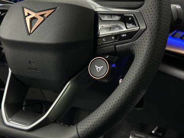 Cupra Tavascan 77 kWh | Nieuw! | Winter-Pack | Warmtepomp | Verlengde Fabrieksgarantie | 7x Op Voorraad | Adaptive Cruise Control | 3-Zone Clima | Verwarmde Voorruit | Keyless-Entry | Sfeerverlichting | Stoelverwarming | Carplay | Stuurverwarming | Getint Glas | 19 inch
