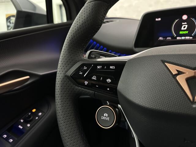 Cupra Tavascan 77 kWh Aero-pack | Nieuw! | Winter-Pack | Warmtepomp | Verlengde Fabrieksgarantie | 7x Op Voorraad | Adaptive Cruise Control | 3-Zone Clima | Verwarmde Voorruit | Keyless-Entry | Sfeerverlichting | Stoelverwarming | Carplay | Stuurverwarming | Getint Glas