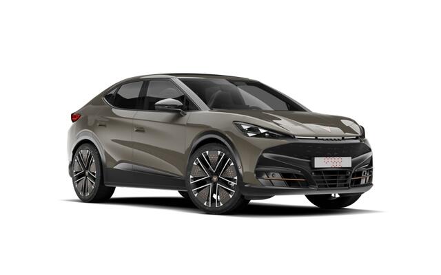 Cupra Tavascan 77kWh Elektromotor 340 1AT VZ Extreme | CUP-kuipstoelen vóór, Nappa leder Enceladus Grey | Digitaal instrumentenpaneel (Virtual Cockpit) | Draadloze Apple CarPlay(TM), Android Auto(TM)