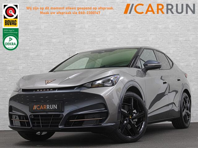 Cupra Tavascan 77 kWh | Nieuw! | Winter-Pack | Warmtepomp | Verlengde Fabrieksgarantie | 7x Op Voorraad | Adaptive Cruise Control | 3-Zone Clima | Verwarmde Voorruit | Keyless-Entry | Sfeerverlichting | Stoelverwarming | Carplay | Stuurverwarming | Getint Glas | 19 inch | Lane-Assist | Camera | Draadloos Laden |