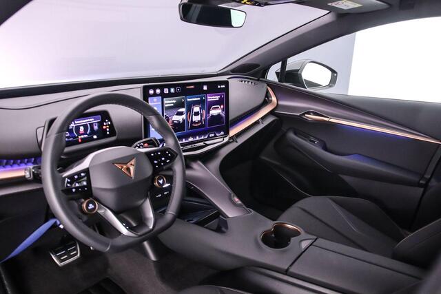 Cupra Tavascan Business 82 kWh 286pk Automaat, Warmtepomp, Adaptive cruise control, Stoelverwarming, Stuurverwarming, Achteruitrijcamera, Navigatie, App-connect, LED koplampen, Dodehoeksensoren, Parkeersensoren