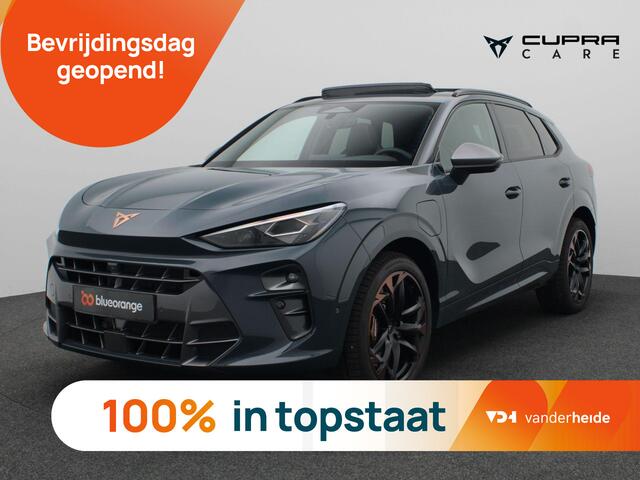 Cupra Terramar 1.5 TSI e-Hybrid VZ Performance 272PK DSG matrix led, trekhaak, Sennheiser audio, 360gr. camera, head-up display, alarm, schuif-kanteldak, winterpakket, adaptive cruise met travel assist, side assist, virtual pedal, keyless, 20" lichtmetaal