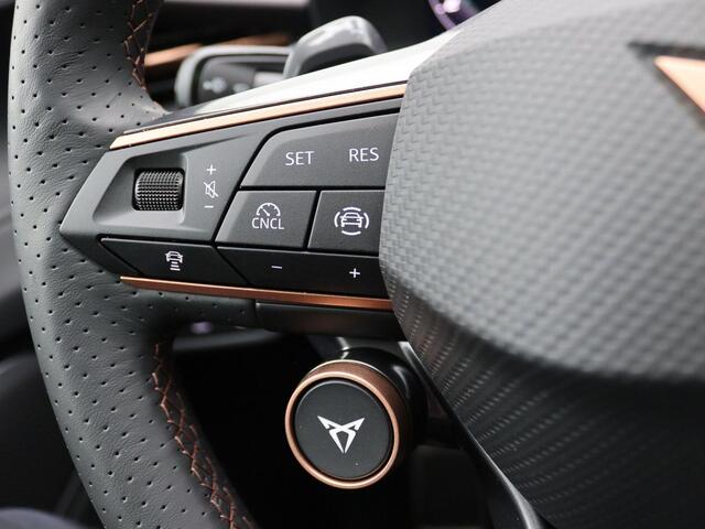 Cupra Terramar 1.5 TSI e-Hybrid VZ Performance 272PK DSG matrix led, Leder, trekhaak, Sennheiser audio, 360gr. camera, head-up display, alarm, schuif-kanteldak, winterpakket, adaptive cruise met travel assist, side assist, virtual pedal, keyless, 20" lichtmetaal