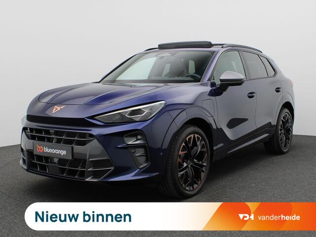 Cupra Terramar 1.5 TSI e-Hybrid VZ Performance 272PK DSG matrix led, Leder, trekhaak, Sennheiser audio, 360gr. camera, head-up display, alarm, schuif-kanteldak, winterpakket, adaptive cruise met travel assist, side assist, virtual pedal, keyless, 20" lichtmetaal