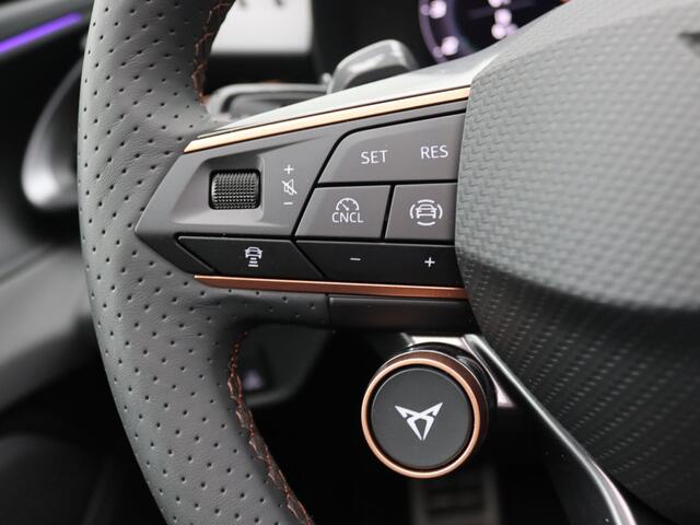 Cupra Terramar 1.5 TSI e-Hybrid VZ Performance 272PK DSG leder, trekhaak, Sennheiser audio, 360gr. camera, head-up display, matrix LED, elektrisch glazen panorama-dak, winterpakket, alarm, adaptive cruise met travel assist, side assist, virtual pedal, keyless, 20" licht