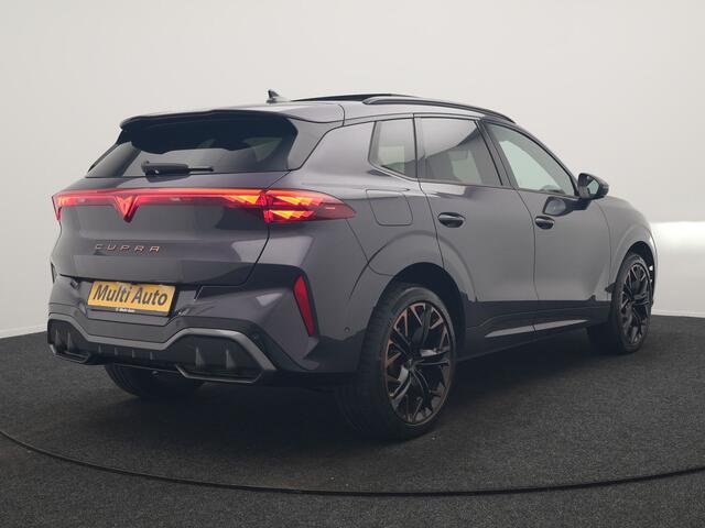Cupra Terramar 1.5 TSI e-Hybrid VZ Copper Edition PHEV 272pk DARK VOID METALLIC | Panodak | Head Up | Adaptive Cruise | 360 Camera | Lederen Sportstoelen Memory & Verwarmd | Sennheiser Premium Audio | Matrix LED | Sfeerverlichting | Stuur Verwarmd | Keyless | Blis |