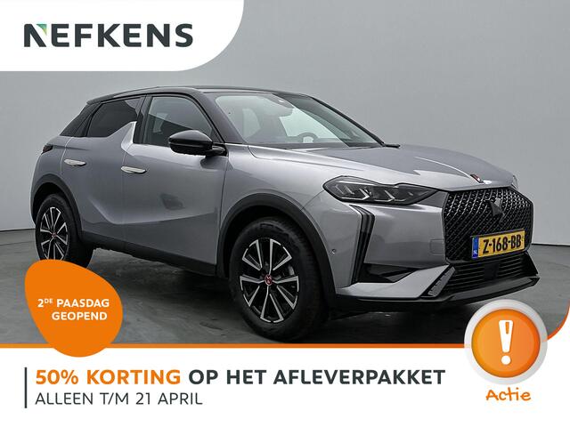DS DS 3 SUV Performance Line 130 pk Automaat | Navigatie | Achteruitrijcamera | Parkeersensoren Voor en Achter | Alcantara Bekleding | LED Koplampen | Dodehoek Detectie | DAB Ontvanger | Adaptieve Cruise Control | 17" Lichtmetalen Velgen | Apple Carplay/Android A