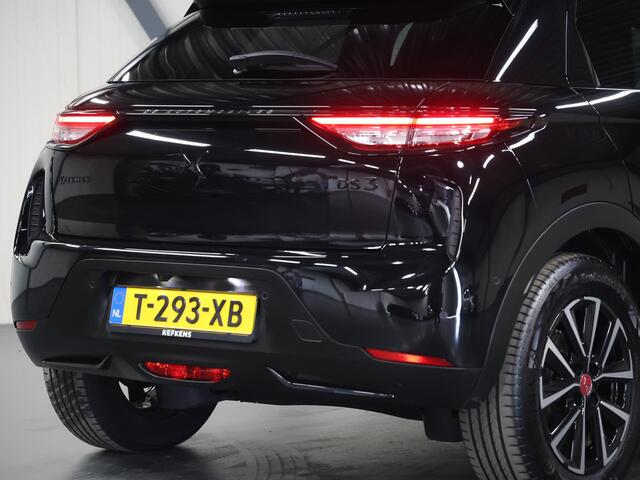 DS DS 3 E-Tense Performance Line 54 kWh 156PK | 1ste eigenaar | AUTOMAAT | AppleCarPlay/AndroidAuto | Navigatie | Climate Control | Adaptief Cruise Control | 360'Camera | Alcantara | Keyless | Head-Up Display | Privacy Glass | Isofix | Warmtepomp |