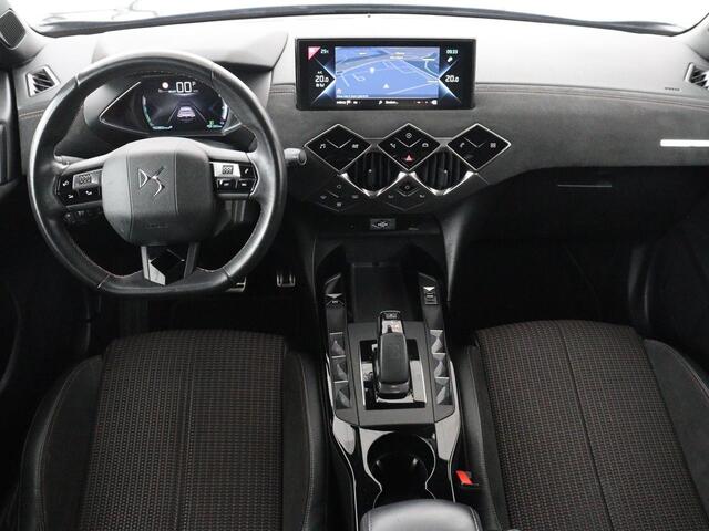 DS DS 3 CROSSBACK E-Tense Performance Line+ 50 kWh | SOH 92,3% | Warmtepomp | Matrix LED | Alcantara | Side Assist | Camera | Carplay | Keyless | Navigatie | DAB | Climate control | Cruise control