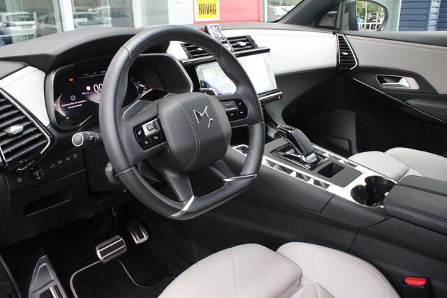 DS DS 7 E-Tense 300PK 4x4 ESPRIT DE VOYAGE | PANORAMISCH SCHUIF/KANTEL DAK | VOORRUITRAND/STUUR VERWARMING | VOLLEDIG LEDEREN BEKLEDING | LICHTMETALEN VELGEN 19" | ELEKTRISCH BEDIENBARE ACHTERKLEP | NIGHT VISION | DODEHOEK DETECTIE | ELEKTRISCH BEDIENBARE VOORSTO