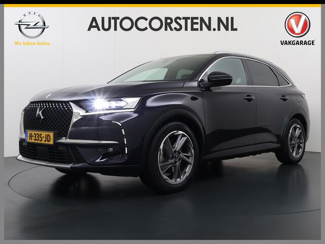 DS DS 7 Crossback Hybrid 300 4x4 Night Vision Lederen Massagestoelen PanoramaSchuifdak Adap.Cruise FOCAL Electra® Trekhaak Memory 360°Camera Apple Carplay Android Auto E-Tense Be Chic Active Scan Suspension Elek.Stoelen+Verwarmd Elek.Achterklep Lane Assist Voorruitverwarmi