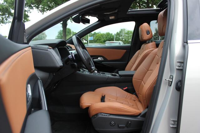 DS DS 7 Crossback E-Tense 4x4 Performance Line+ / Trekhaak / Panoramadak / Bruin Leder / Keyless / 19'' / Stoelverwarming / Dodehoek / CarPlay / DAB / Cruise Control