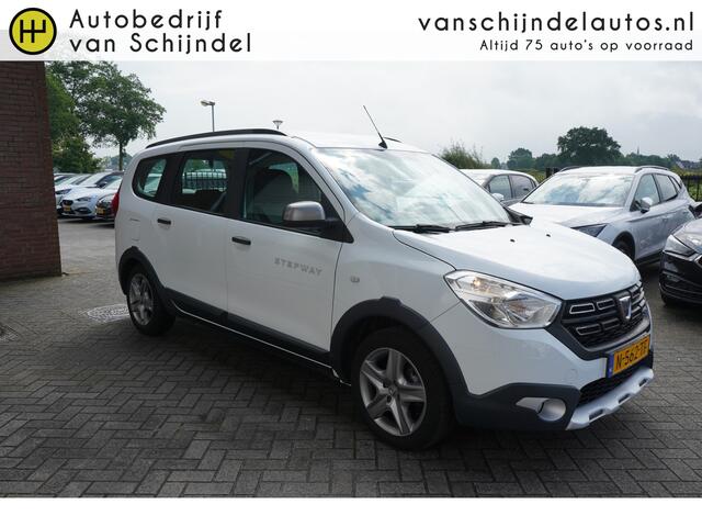 Dacia LODGY 1.3 TCE 131PK STEPWAY 5 PERSOONS ORIGINEEL NEDERLANDS TREKHAAK NAVI ANDROID/APPLECARPLAY AIRCO CRUISECONTROL PARKEERSENSOREN BLUETOOTH ELECTR.RAMEN-SPIEGELS
