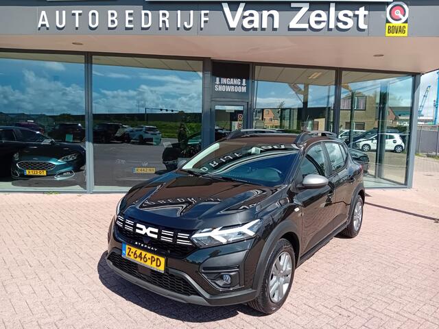Dacia SANDERO 1.0 TCe 90Stepway Expression, Airco, Apple carplay / Android auto, Cruise control, Parkeersensoren, Regensensor, Dimlicht automatisch, Elektrische ramen en spiegels, Nieuwstaat, Dealer garantie, BOVAG