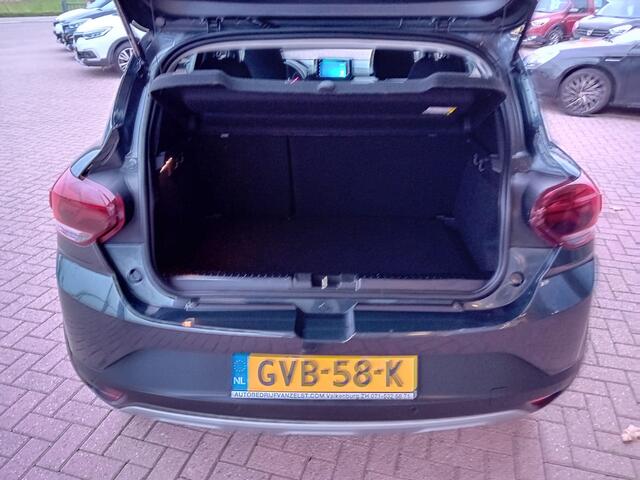 Dacia SANDERO Stepway 1.0 TCe 90 Comfort Automaat, Airco(automatisch), Carplay/Android auto, Cruise control, Navigatie, Parkeersensoren, Camera, Keyless, Dode hoek detector, Stoelverwarming, Elektrische ramen en spiegels, Zeer nette auto, Fabrieksgarantie, BOVAG