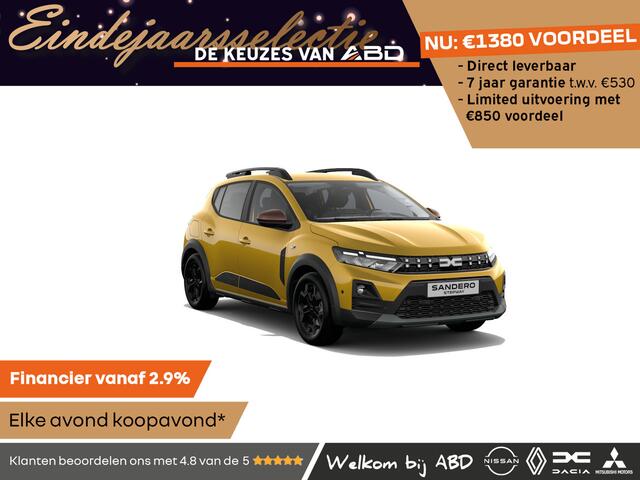 Dacia SANDERO Stepway Limited Edition TCe 110 | Achteruitrijcamera | Cruise Control en snelheidsbegrenzer | Dacia Handsfree card voor openen, sluiten en starten zonder sleutel