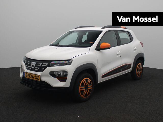 Dacia Spring Comfort Plus met Orange Pack 27 kWh | Navigatie met Apple CarPlay & Android Auto | CCS snellader | Parkeersensoren achter met optische en sonische weergave | Achteruitrijcamera