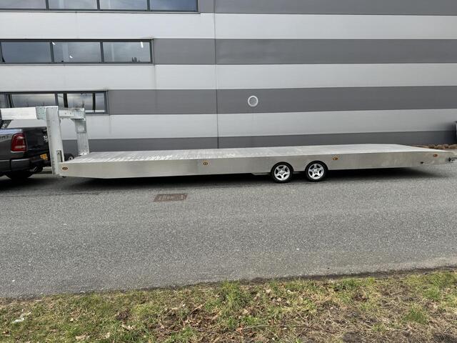 Dodge 1500 Ram 5.7 V8 4x4 Crew Cab Limited 10y + Fifthwheel Alu oplegger Autotransporter 5300 kg tech laadverm. Zeer complete en uniek!