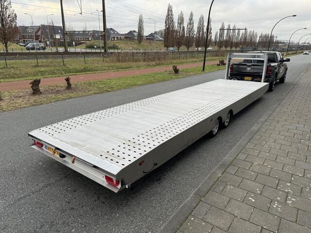 Dodge 1500 Ram 5.7 V8 4x4 Crew Cab Limited 10y + Fifthwheel Alu oplegger Autotransporter 5300 kg tech laadverm. Zeer complete en uniek!