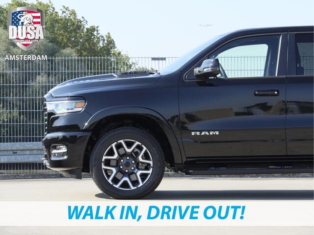 Dodge 1500 RAM Laramie | Sport | Crew Cab | 4X4 | 2025 | Panorama | 12-inch Touchscreen | Sport Package Meerprijs extra opties / Accessoires - Deksel, Backflip, Fenders, wraps, Stripings etc