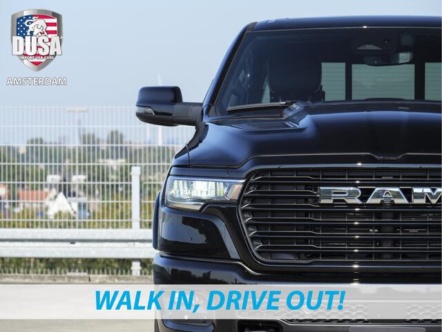 Dodge 1500 RAM Laramie | Sport | Crew Cab | 4X4 | 2025 | Panorama | 12-inch Touchscreen | Sport Package Meerprijs extra opties / Accessoires - Deksel, Backflip, Fenders, wraps, Stripings etc