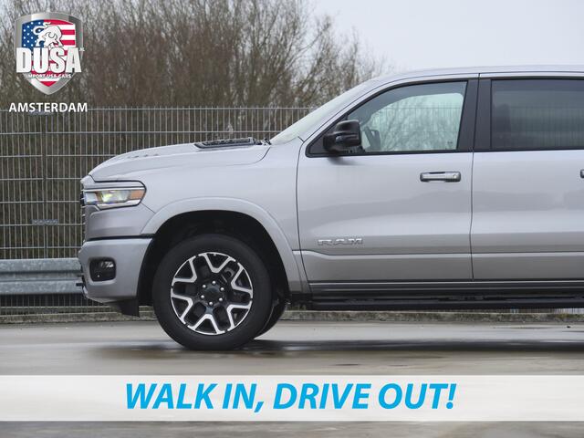 Dodge 1500 RAM | Laramie | Sport | Crew Cab | 4X4 | 2025 | Panorama | 12-inch Touchscreen | Sport Package Meerprijs extra opties / Accessoires zoals Deksel, Backflip, Fenders, wraps, Stripings etc