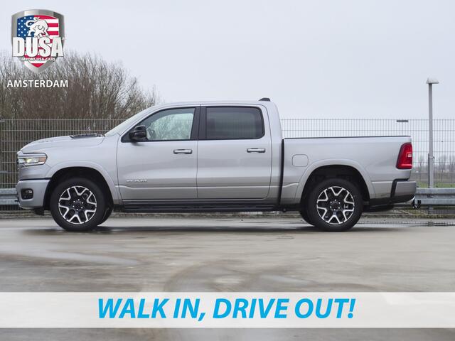 Dodge 1500 RAM | Laramie | Sport | Crew Cab | 4X4 | 2025 | Panorama | 12-inch Touchscreen | Sport Package Meerprijs extra opties / Accessoires zoals Deksel, Backflip, Fenders, wraps, Stripings etc