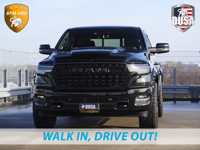 Dodge 1500 RAM | | Limited | Night | 3.0L Twin-Turbo I6 | High Output | RAMBOX Passenger Display | 14,4 Touch Screen | Harman Kardon | INCL BPM-VOORDEEL Getoonde accessoires zijn verkrijgbaar tegen meerprijs