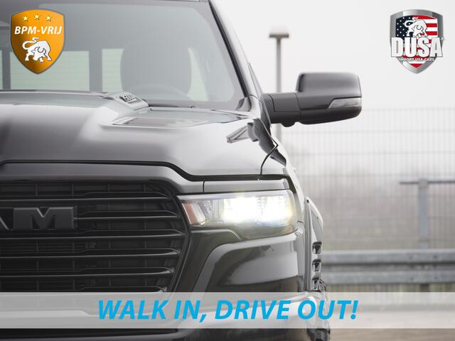 Dodge 1500 RAM | Laramie | Night Edition | 3.0L I6 Hurricane | Crew Cab | 4X4 | INCL BPM-VOORDEEL | Niveau regeling | 14,4-inch Touchscreen | Passenger Display | Getoonde accessoires zijn verkrijgbaar tegen meerprijs