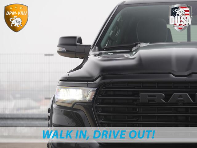 Dodge 1500 RAM | Laramie | Night Edition | 3.0L I6 Hurricane | Crew Cab | 4X4 | INCL BPM-VOORDEEL | Niveau regeling | 14,4-inch Touchscreen | Passenger Display | Getoonde accessoires zijn verkrijgbaar tegen meerprijs