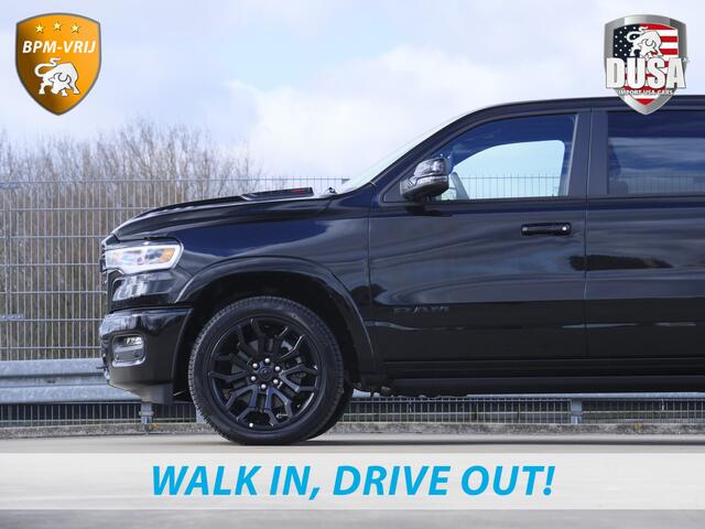 Dodge 1500 RAM | | Limited | Night | 3.0L Twin-Turbo I6 | High Output | RAMBOX Passenger Display | 14,4 Touch Screen | Harman Kardon | INCL BPM-VOORDEEL Getoonde accessoires zijn verkrijgbaar tegen meerprijs
