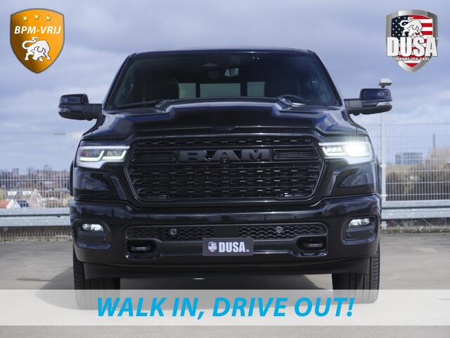 Dodge 1500 RAM | | Limited | Night | 3.0L Twin-Turbo I6 | High Output | RAMBOX Passenger Display | 14,4 Touch Screen | Harman Kardon | INCL BPM-VOORDEEL Getoonde accessoires zijn verkrijgbaar tegen meerprijs