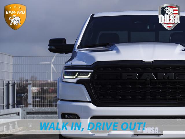Dodge 1500 RAM | | Limited | Night | 3.0L Twin-Turbo I6 | High Output | RAMBOX Passenger Display | 14,4 Touch Screen | Harman Kardon | INCL BPM-VOORDEEL Getoonde accessoires zijn verkrijgbaar tegen meerprijs