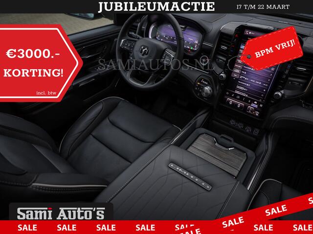 Dodge 1500 Ram LIMITED NIGHT H.O 540PK 706 Nm 2025 | XB9 | MASSAGE | BOM VOL | CREW CAB | DUBBELE CABINE | GRIJSKENTEKEN | DE MEEST LUXUEUZE en BEGEERDE Pick-up | VOORRAAD NR 2357 - 5182