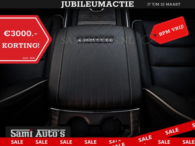 Dodge 1500 Ram LIMITED NIGHT H.O 540PK 706 Nm | XB9 | MASSAGE | BOM VOL | PWD IVORY | CREW CAB | DUBBELE CABINE | GRIJSKENTEKEN | 5 PERSOONS | DE MEEST LUXUEUZE en BEGEERDE Pick-up | VOORRAAD NR 2351 - 7478