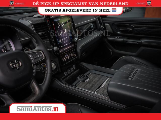Dodge 1500 Ram LIMITED NIGHT DE MEEST LUXUEUZE PICK UP HIGH OUTPUT H.O 540PK 706 Nm 2025 | XB9 | MASSAGE | BOM VOL | CREW CAB | DUBBELE CABINE | GRIJSKENTEKEN | VOORRAAD NR 2293 - 7688