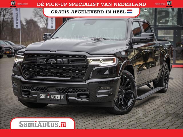 Dodge 1500 Ram LIMITED SPORT DE MEEST LUXUEUZE PICK UP HIGH OUTPUT H.O 540PK 706 Nm 2025 | XB9 | MASSAGE | BOM VOL | CREW CAB | DUBBELE CABINE | GRIJSKENTEKEN | VOORRAAD NR 2319 - 5180